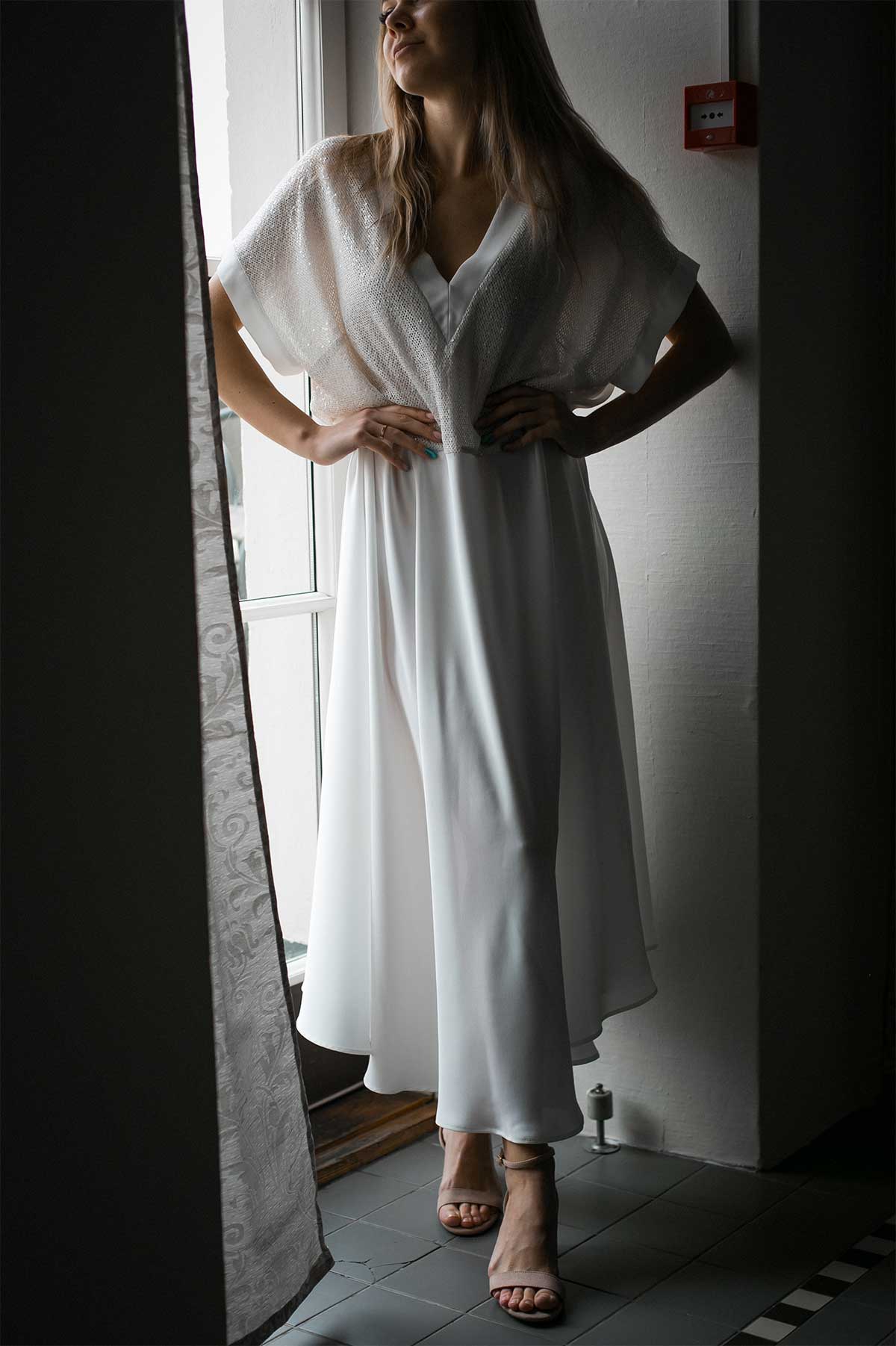 Valge pikk kleit/pruutkleit - Image 2